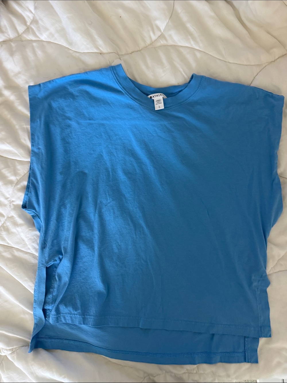 Athleta Blue Boxy Tunic Tee